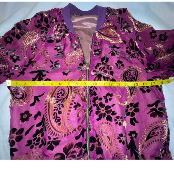 Fashion Nova Purple Brocade Jacket - Size S - Fully Lined & Gorgeous - Picture 8 of 11